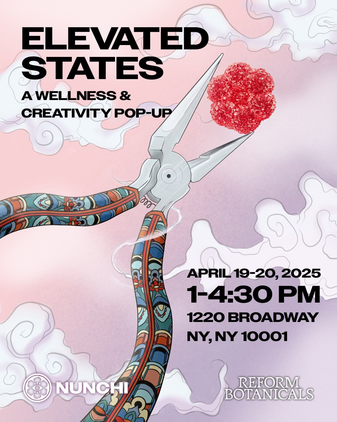 Elevated States: A CBD Wellness & Creativity Pop-up with NUNCHI