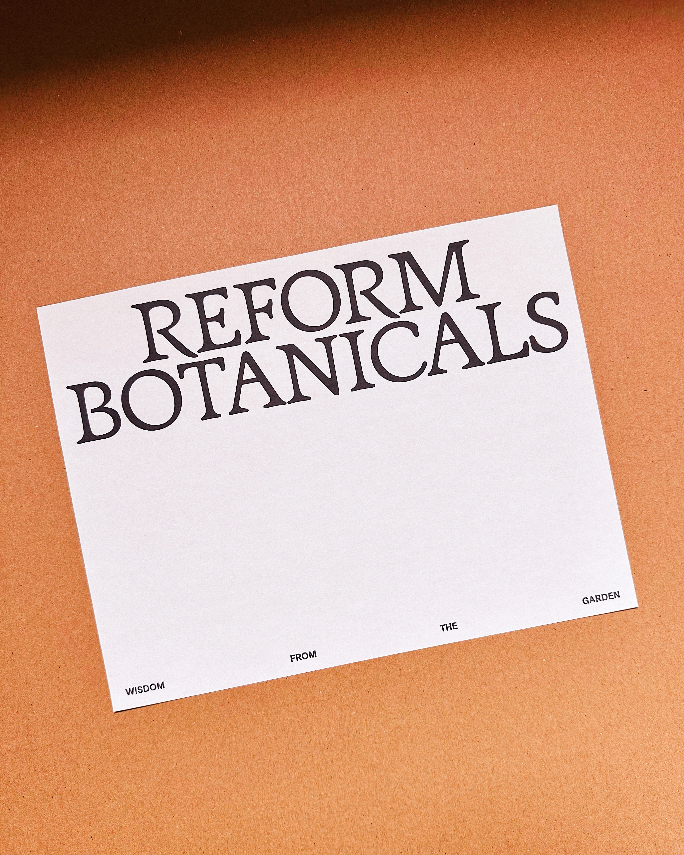 Reform Botanicals Brand Identity, Logo