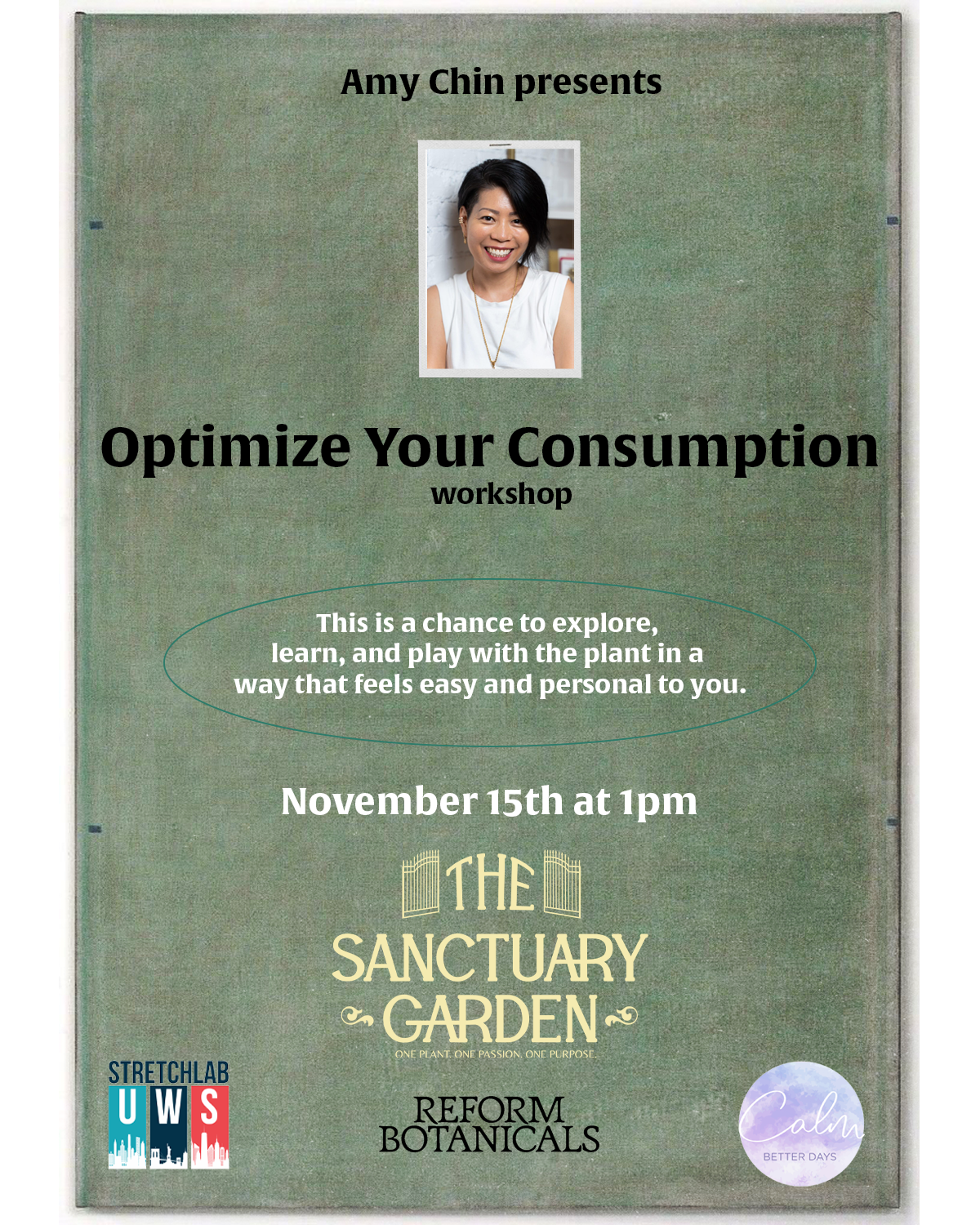 Optimize Your Cannabis Consumption Workshop with Amy Chin